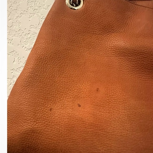 GUCCI Soho Chain Nubuck Orange Leather Tote - Picture 14 of 15